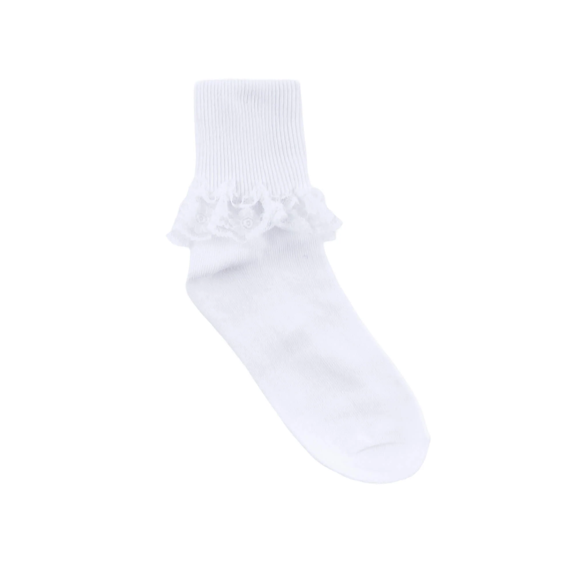 White Eyelet, Turn Cuff and Lace Socks (3 pack) - Image 3