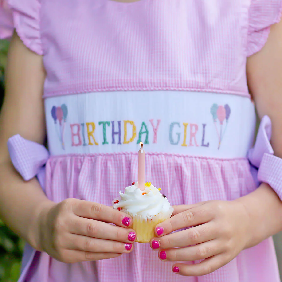 Birthday Girl Smocked Pink Beverly Dress - Image 4