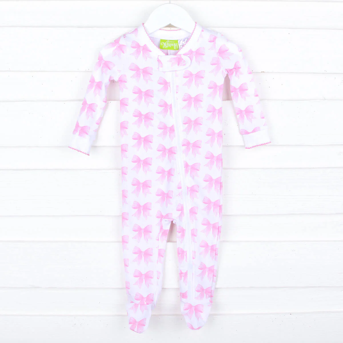 Pink Bow Zip Sleeper - Image 12