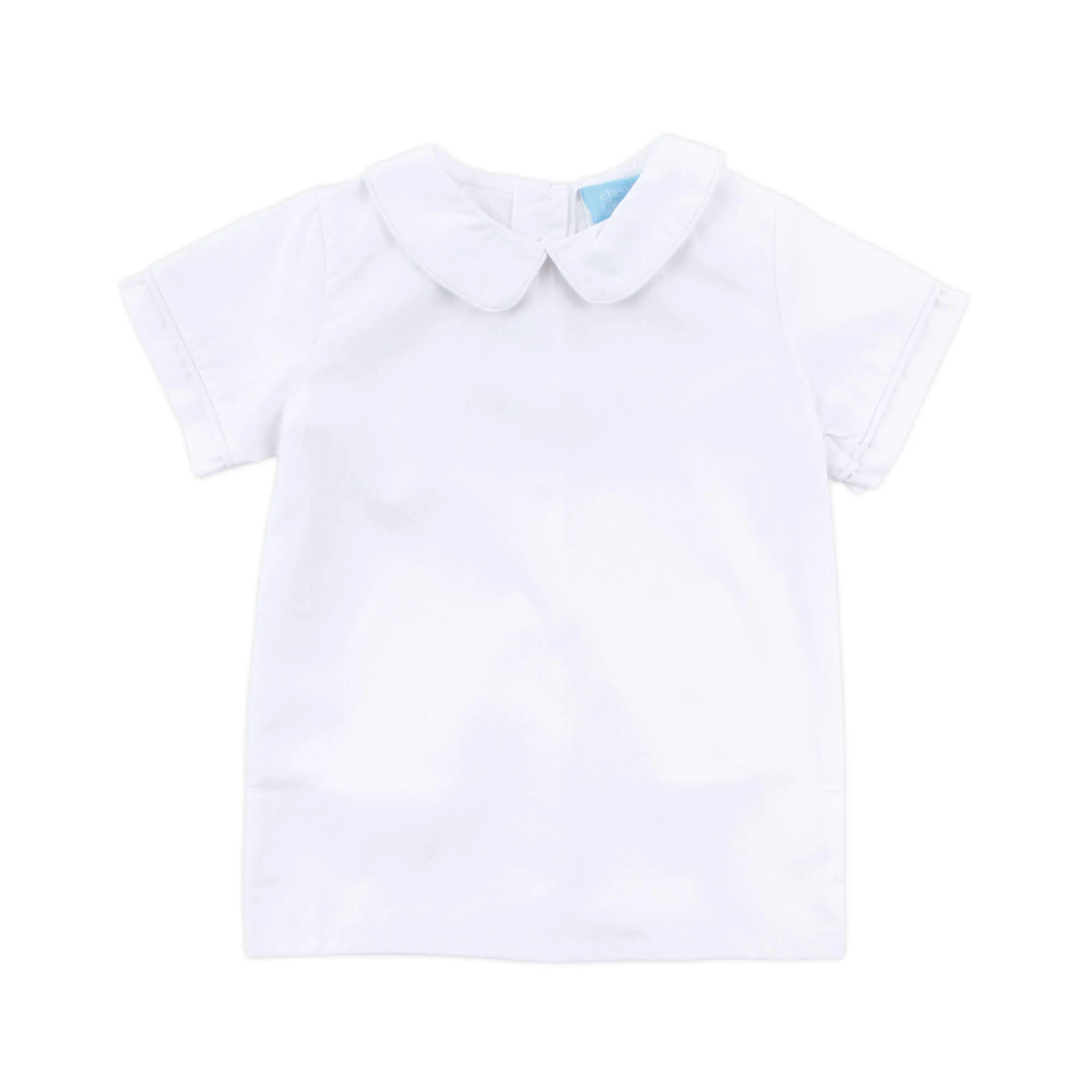 Boys White Short Sleeve Undershirt - Image 3