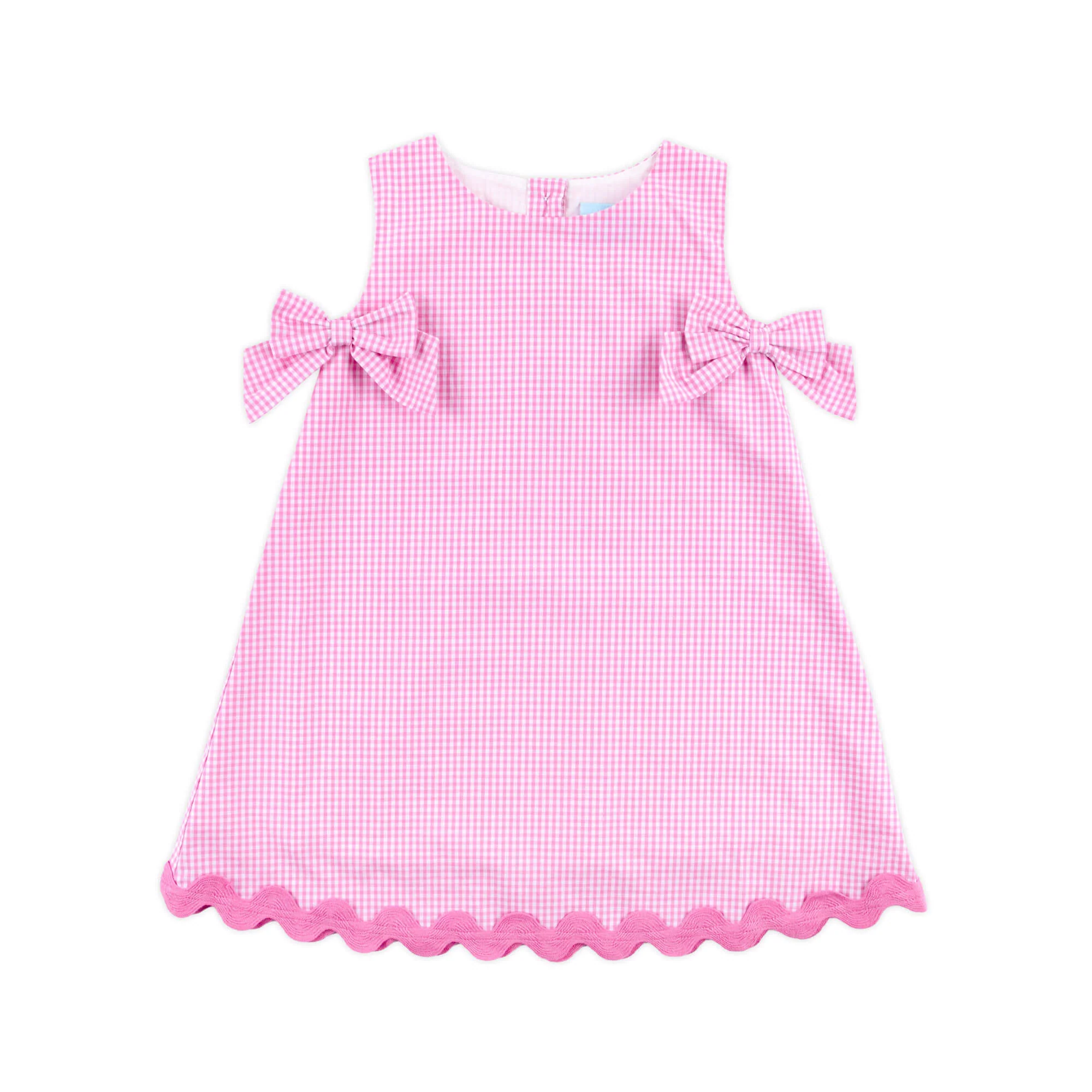 Light Pink Gingham Eleanor Dress - Image 3