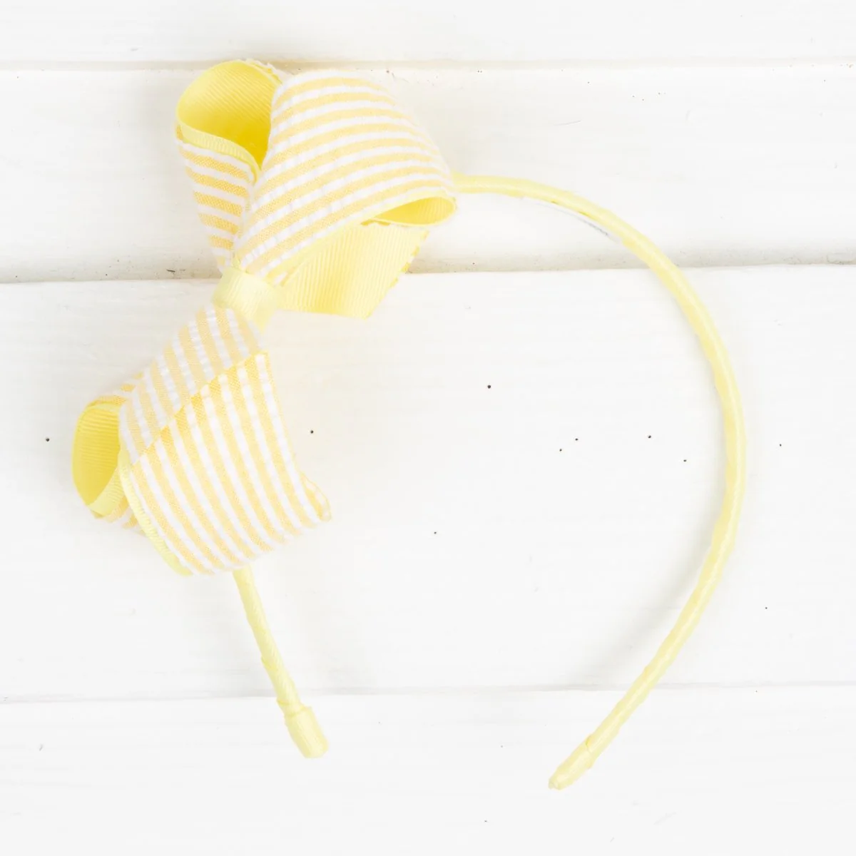 Medium Seersucker Bow Headband - Image 8