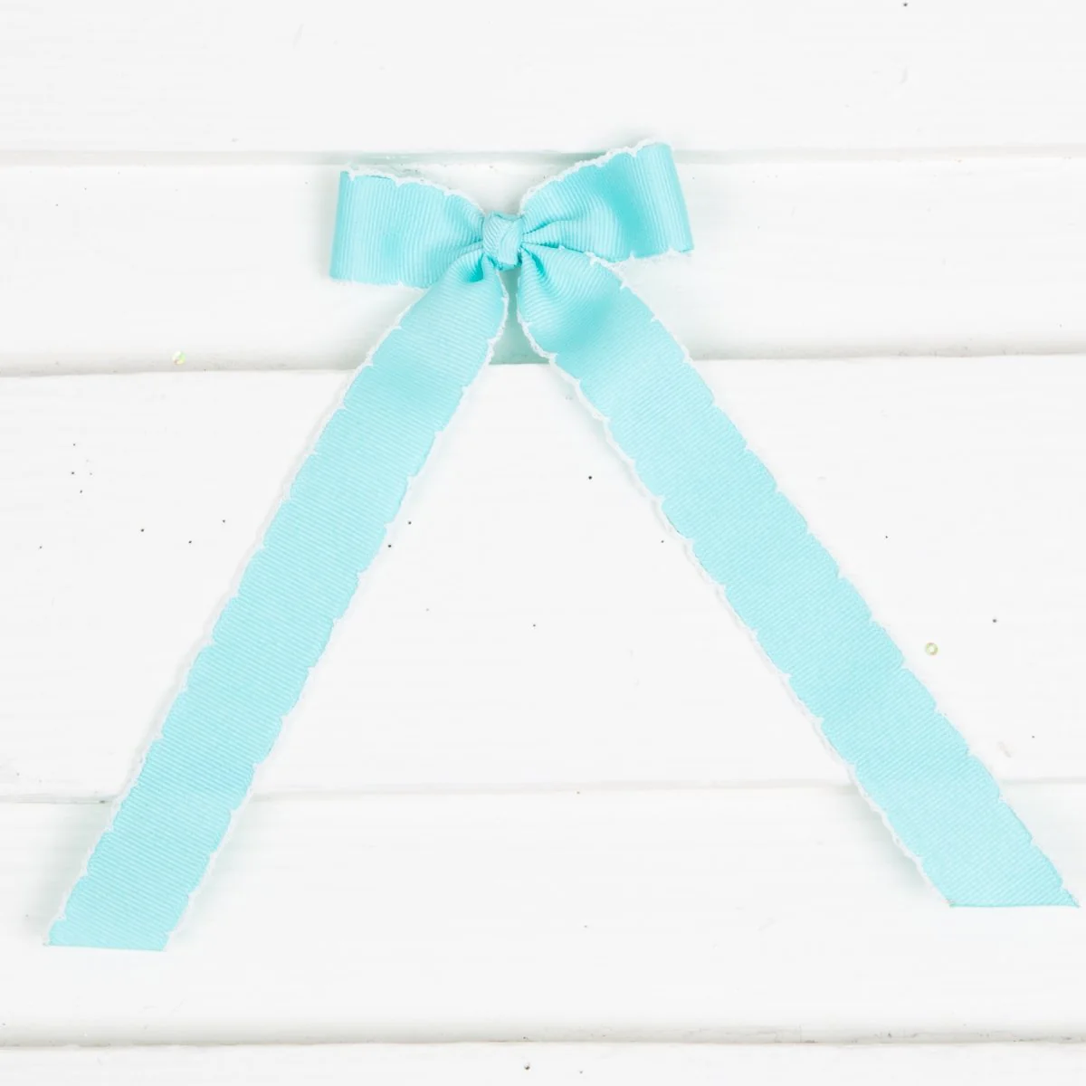 Mini Grosgrain Moonstitch Bow Streamer - Image 3