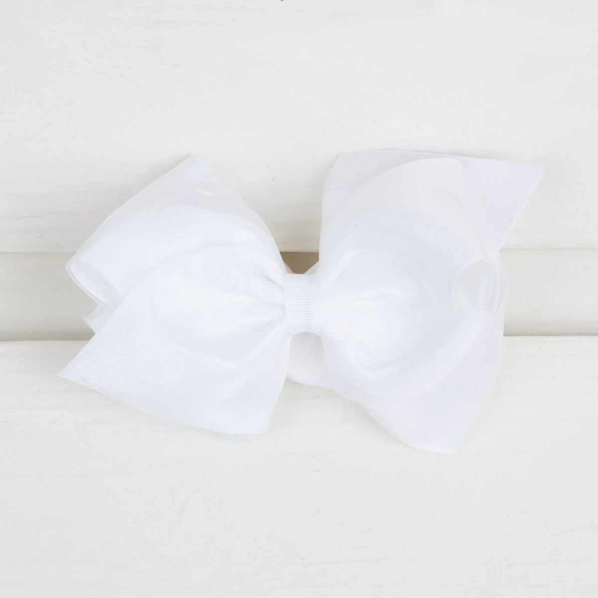 Mini King Organza Overlay Bow Baby Band - Image 3
