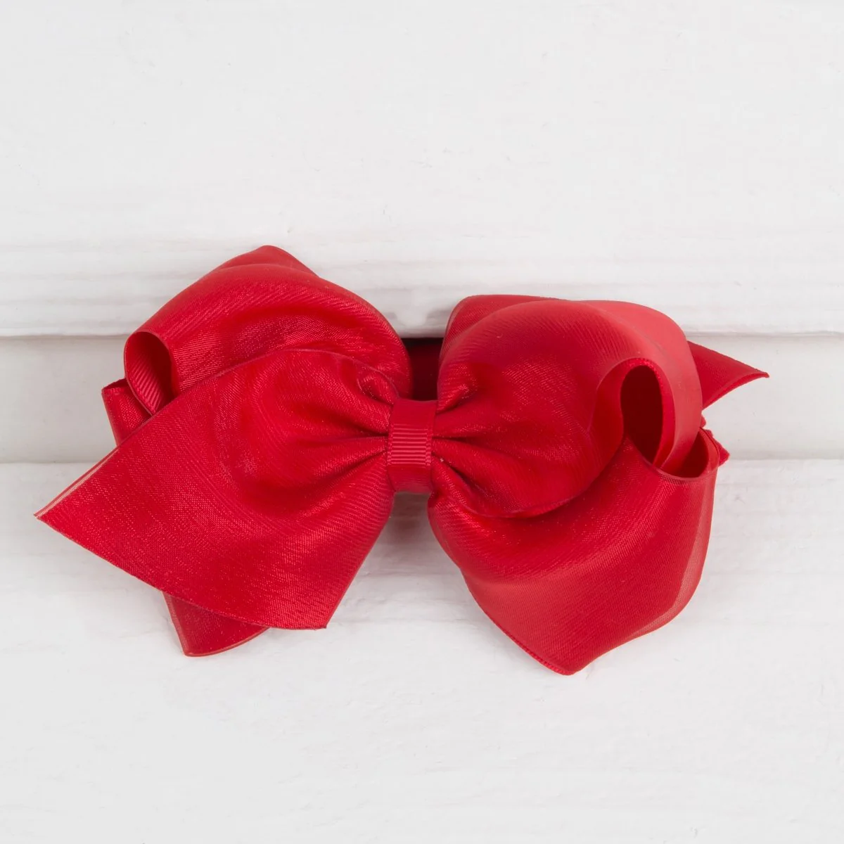 Mini King Organza Overlay Bow Baby Band - Image 4