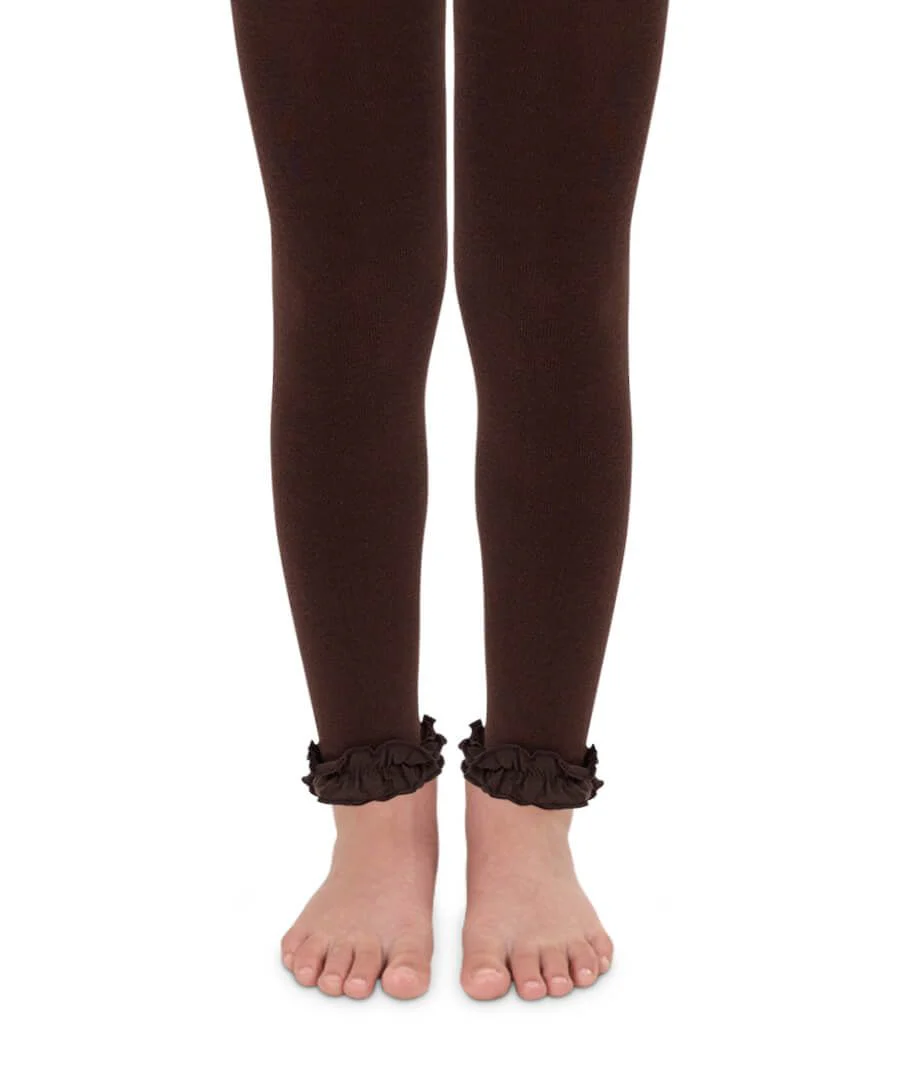 Pima Cotton Ruffle Footless Tights - Image 11