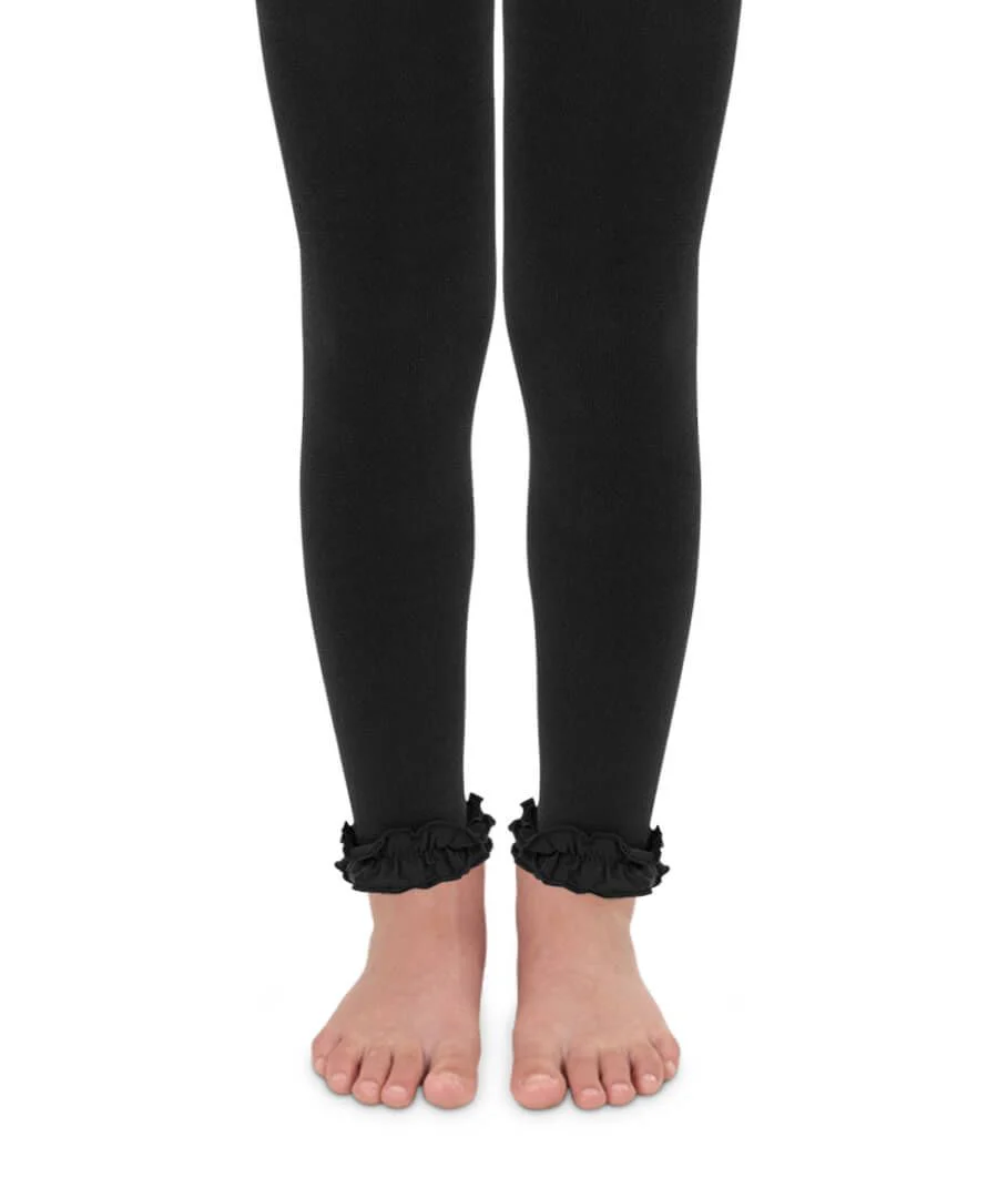 Pima Cotton Ruffle Footless Tights - Image 12