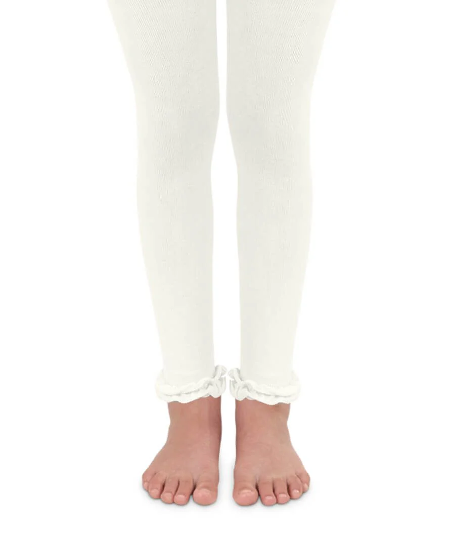 Pima Cotton Ruffle Footless Tights - Image 6