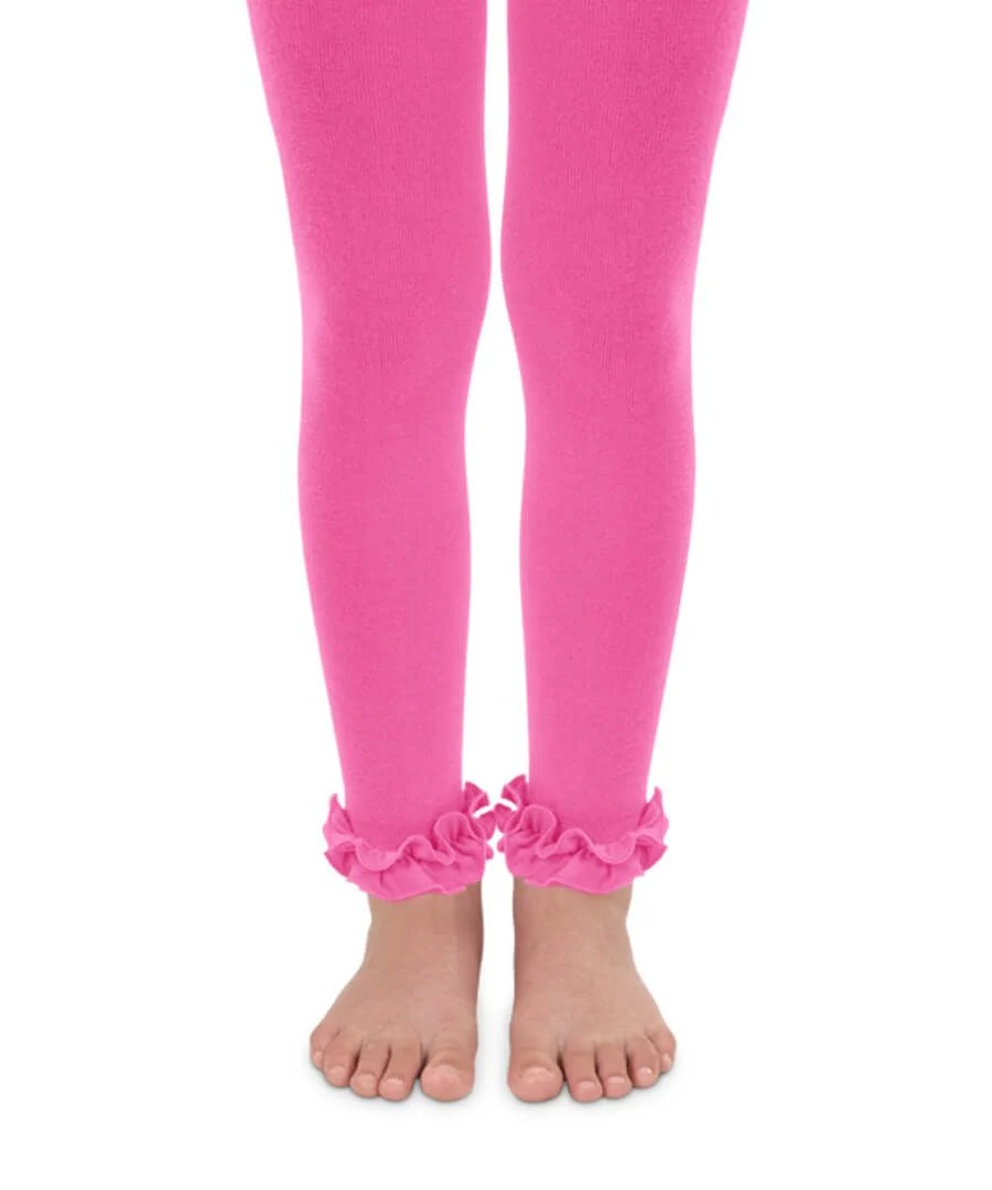Pima Cotton Ruffle Footless Tights - Image 8