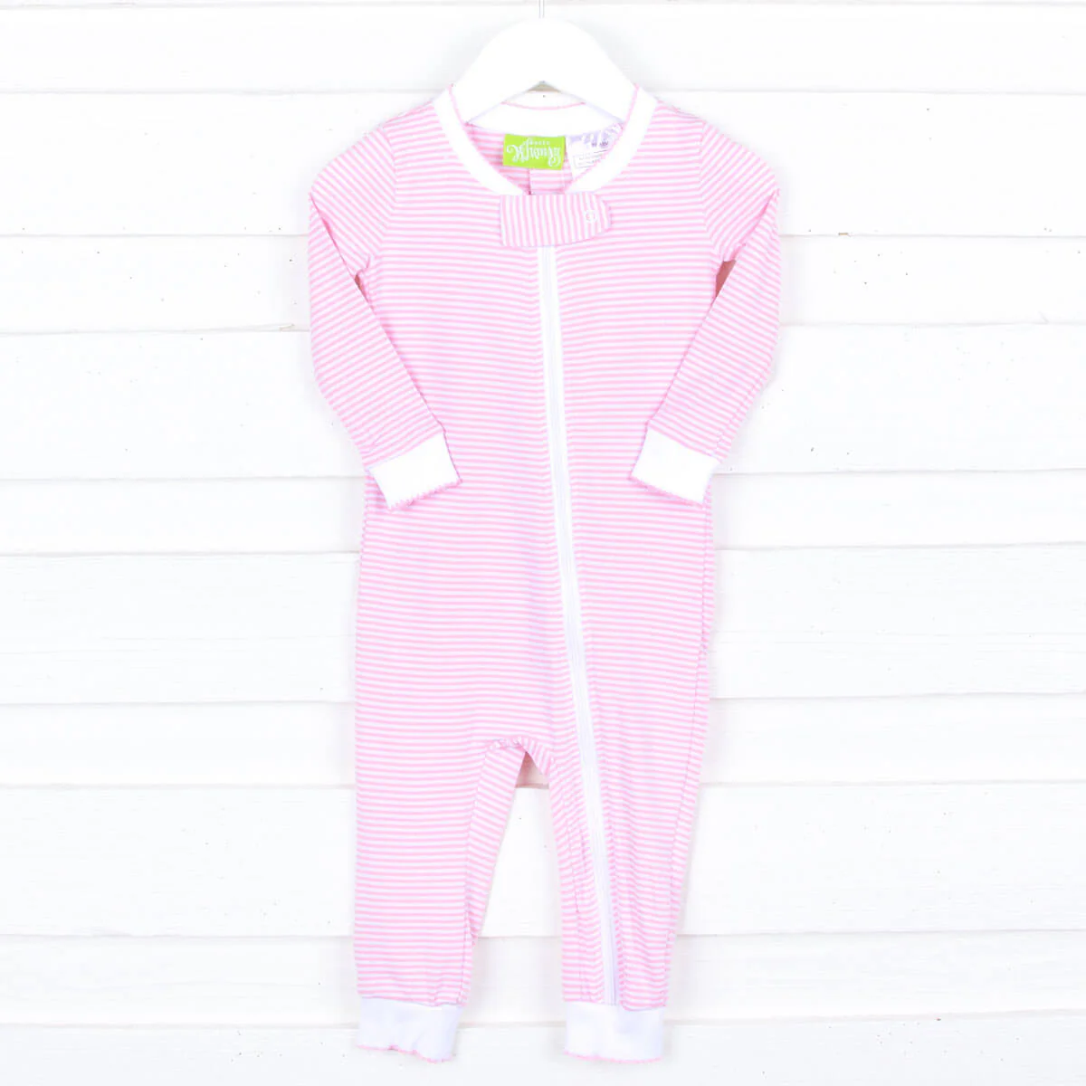 Pink Stripe Zip Sleeper - Image 5