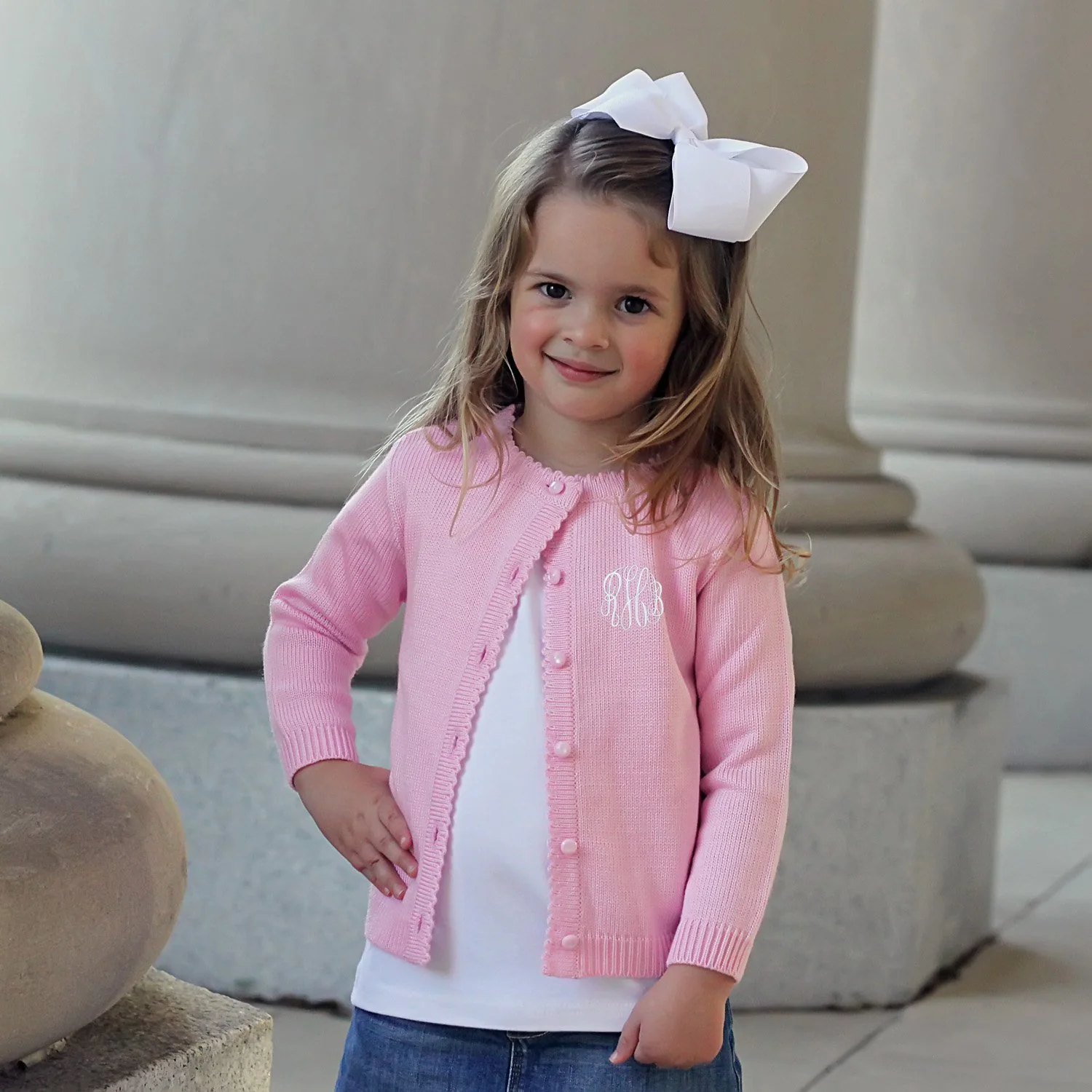 Button Up Sweater Pink - Image 7
