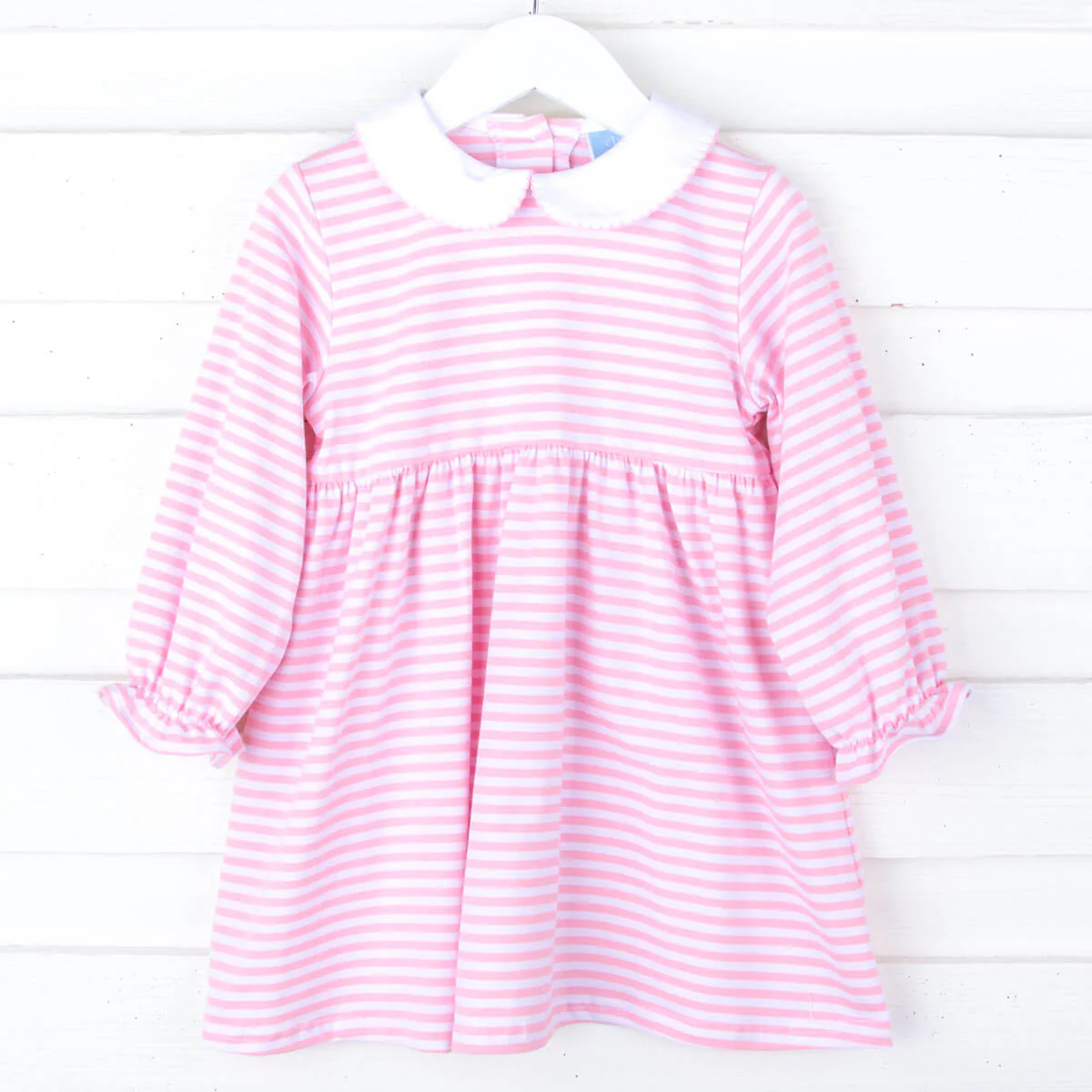 Riley Stripe Knit Long Sleeve Dress Pink - Image 4