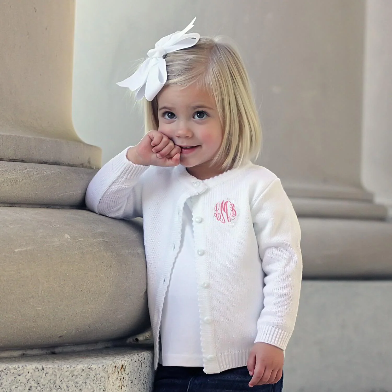 White Button Up Sweater - Image 6