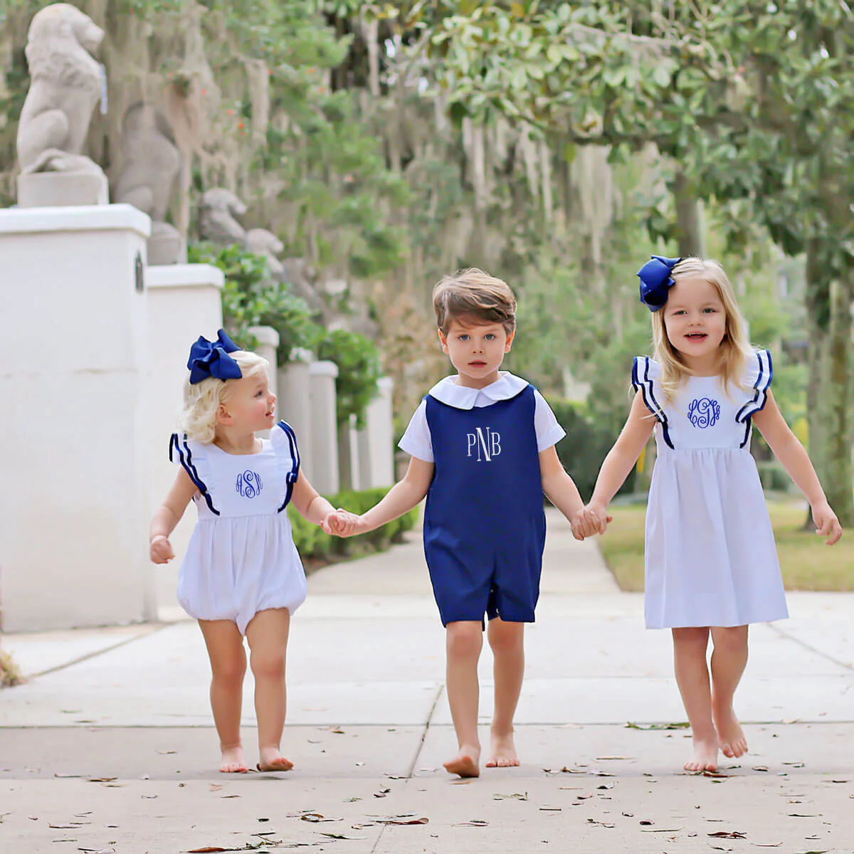 White & Royal Blue Alice Bubble - Image 5